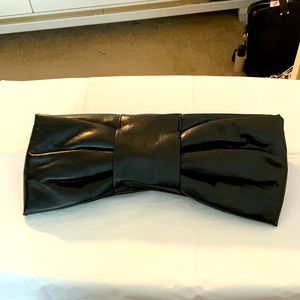 13 inches x 6 inches black bow clutch! Cute! Cute! Cute!!!